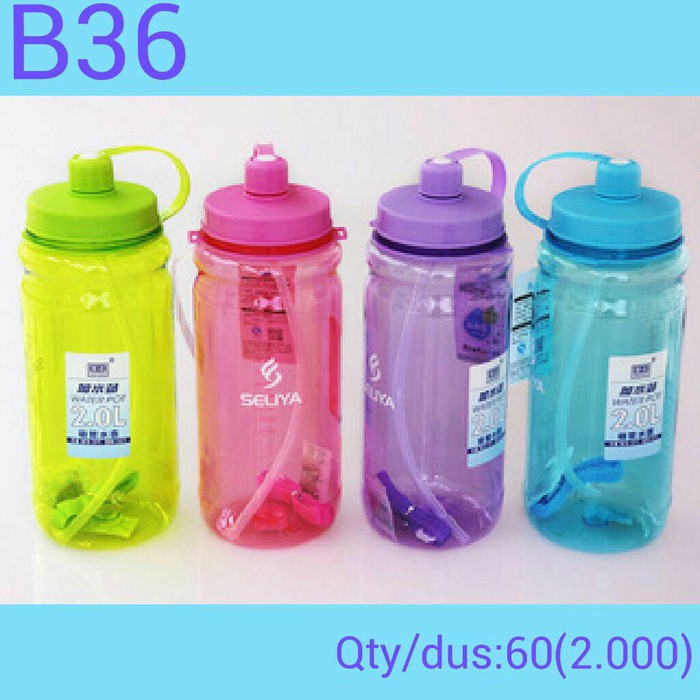 Botol Minum Besar B36 2000ml SELIYA - Big Watter Bottle - Tempat Minum   TL-598