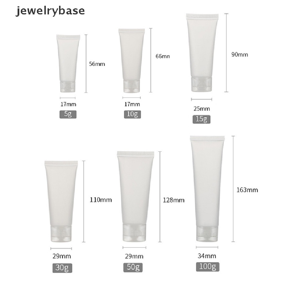 [Base] Empty Portable Tubes Squeeze Cosmetic Containers Cream Plastic Bottles Boutique