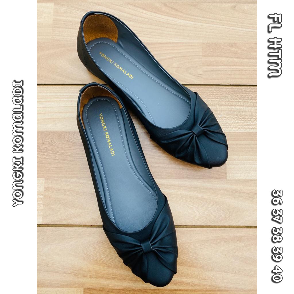 flatshoes hitam pita imut