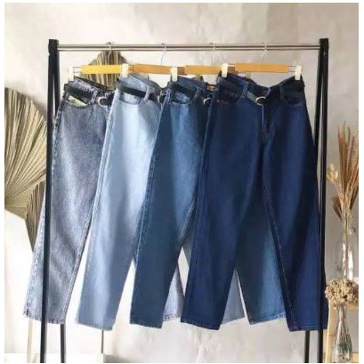 PROMO CELANA BOYFRIEND JEANS WANITA // FREE BELT / BF POLOS HOPYLOVY