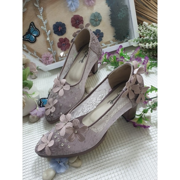 sepatu Maisa mauve tinggi 7cm tahu