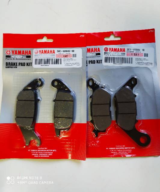 KAMPAS REM DEPAN BELAKANG YAMAHA VIXION NEW/JUPITER MX NEW/VIXION NVL/R15 V2/X ABRE/KUALITAS-2