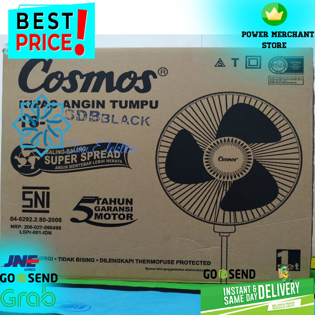 COSMOS 16-SDB Stand Fan / Kipas Angin Tumpu