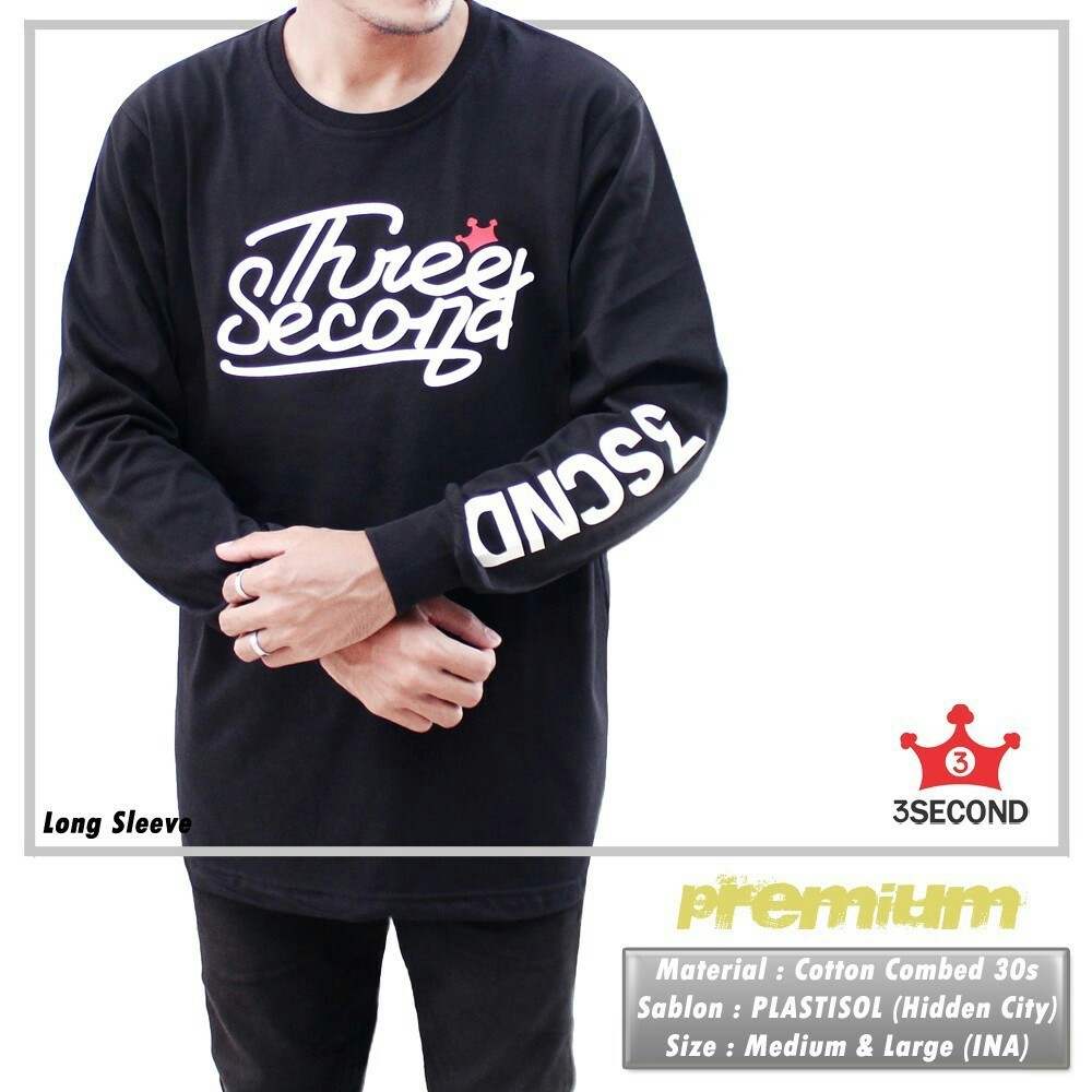 Kaos Oblong Panjang Cowok 3second Hitam Shopee Indonesia Kaos Oblong Panjang Cowok 3second Hitam Shopee Indonesia