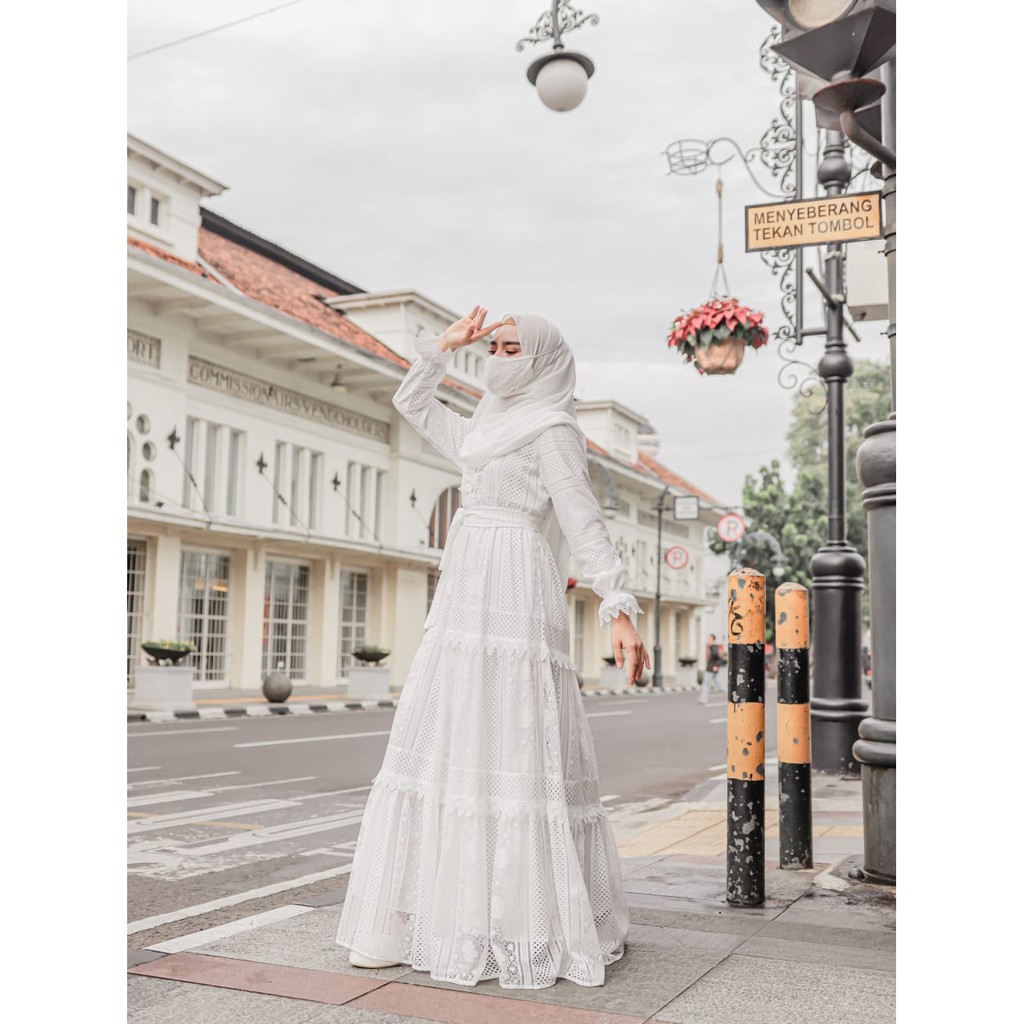 Ready Alexandria dress brukat ori by cover me