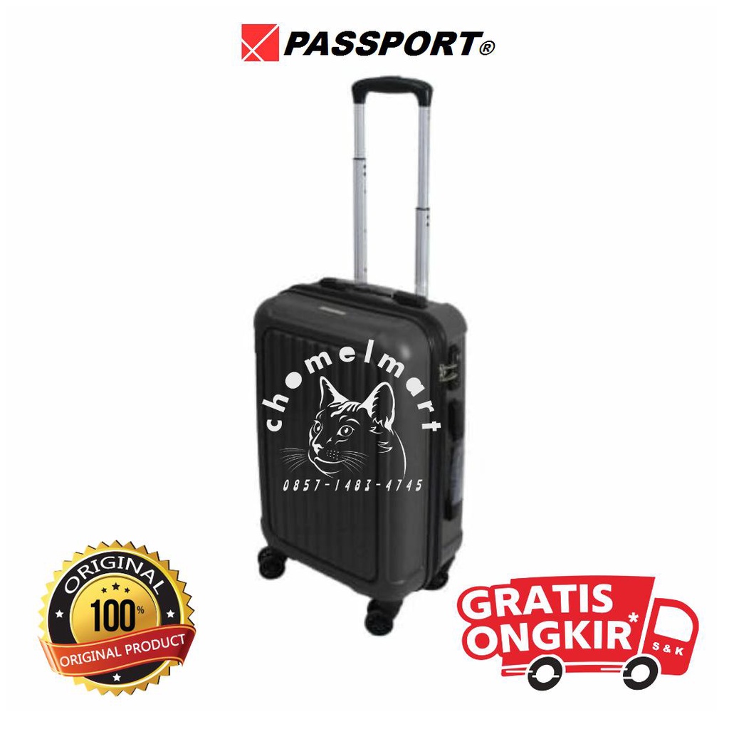 Passport Rein Koper 4 Roda - Abu-abu