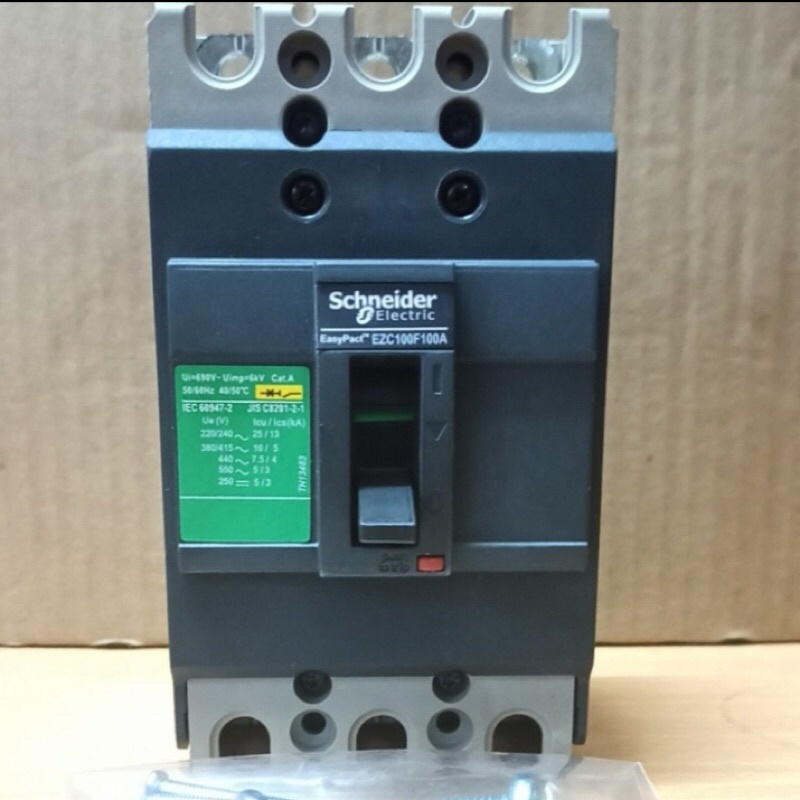 Jual MCCB EZC100F 3P 100A SCHNEIDER Indonesia|Shopee Indonesia