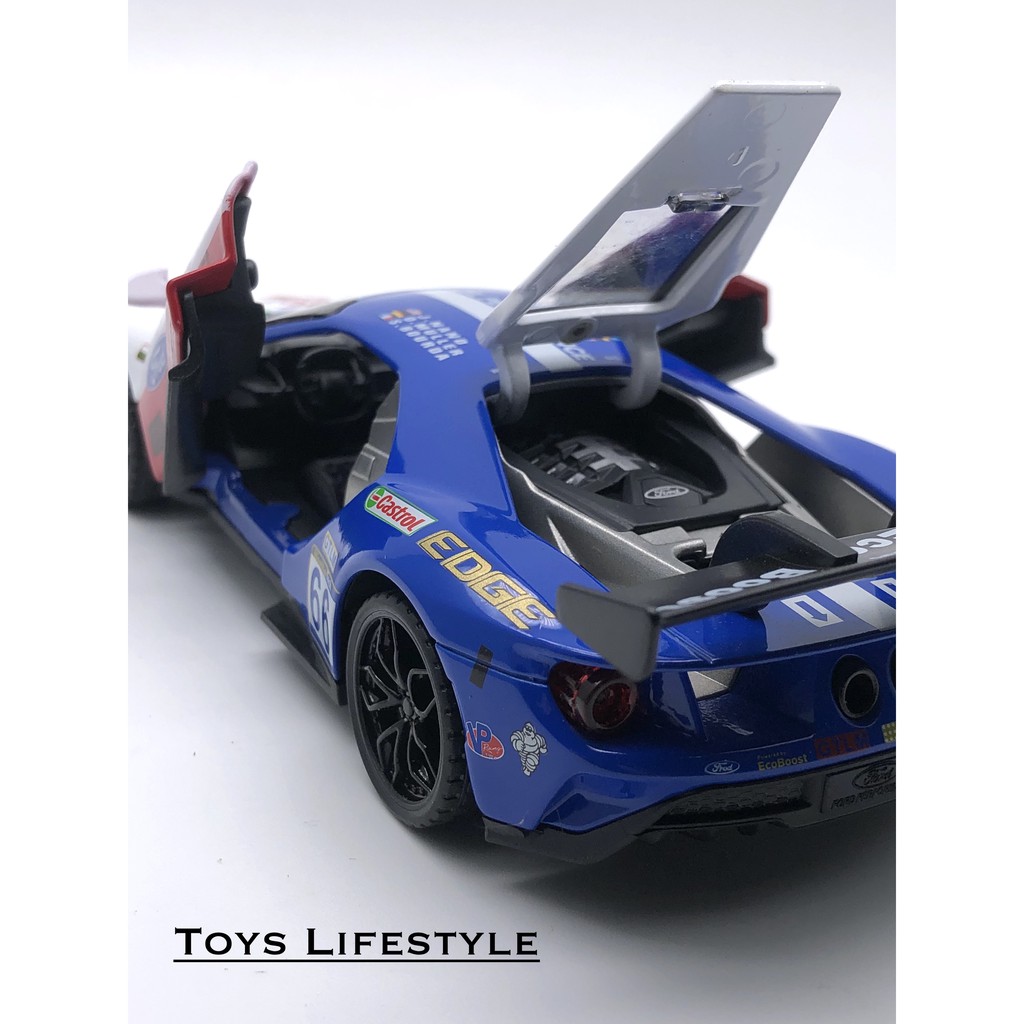 Mainan Mobil Diecast Ford GT V8 1:32 (Putih)