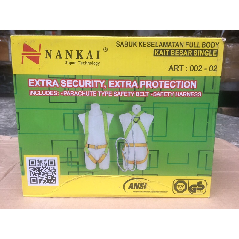 SABUK KESELAMATAN FULL BODY SAFETY HARNESS KAIT BESAR SNGLE