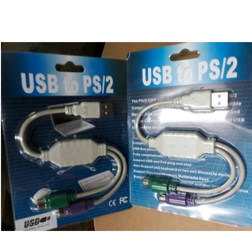 cable/kabel converter Usb to ps2 untuk keyboard dan mouse