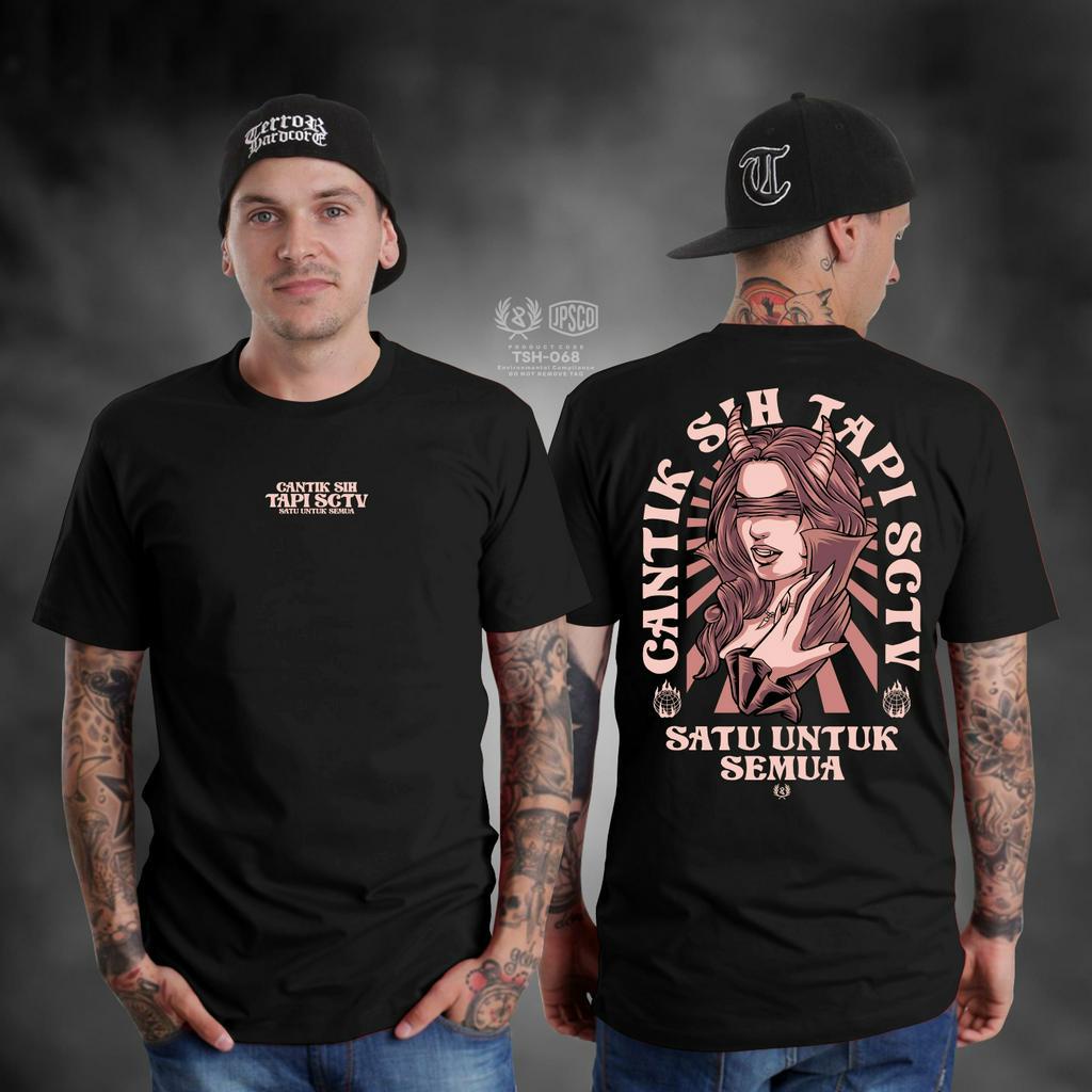 KAOS KATA KATA KEREN SATANIC CANTIK SIH TAPI  SCTV KAOS DISTRO PAKAIAN PRIA