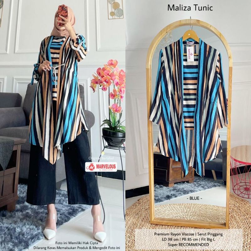 maliza tunik by marvelous / Tunik muslimah salur