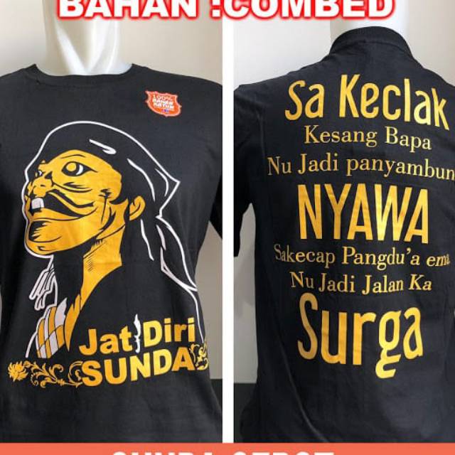 Baju tshirt kaos distro jati diri sunda cepot