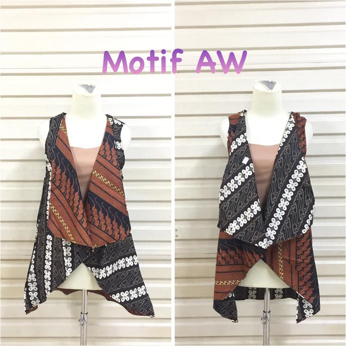 Order Yuk Say Rompi / Balero / Cardigan / Outer Luaran Batik Pendek Fashion Wanita Terlaris