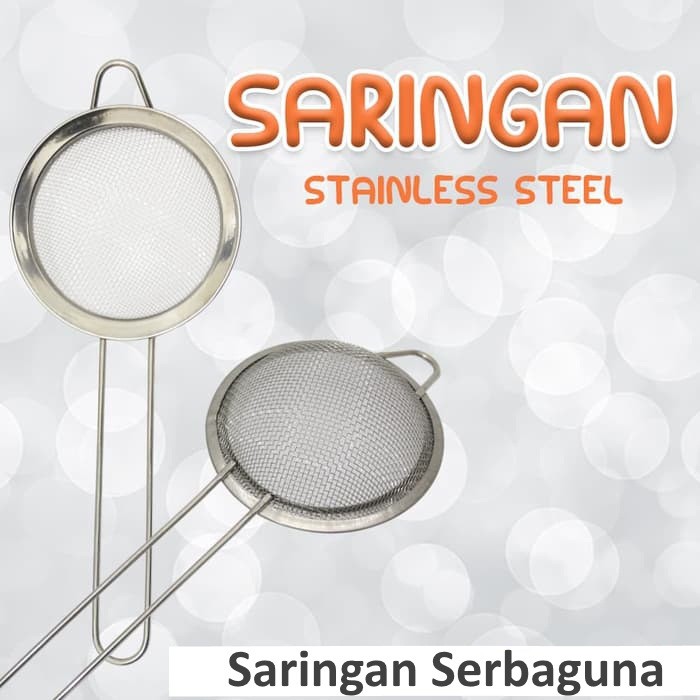 Saringan Teh Stainless Saringan Minyak Tepung Jamu Saringan Serbaguna