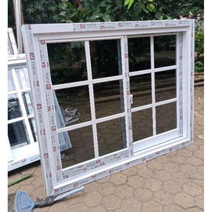 jendela sliding ornamen free packing kayu