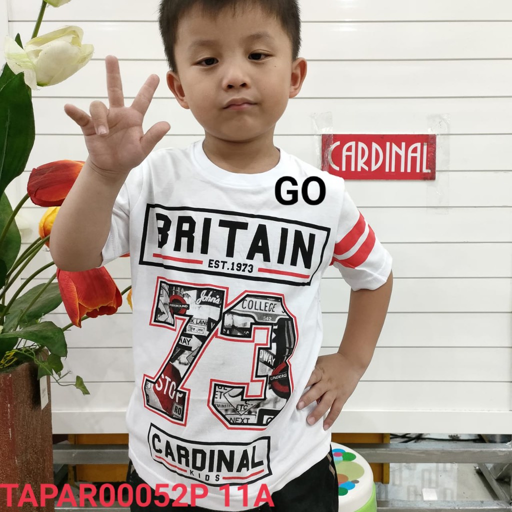 gos KKB CARDINAL KIDS SHIRT OBLONG Kaos Anak Laki Laki Baju Cardinal Oblong Lengan Pendek Anak