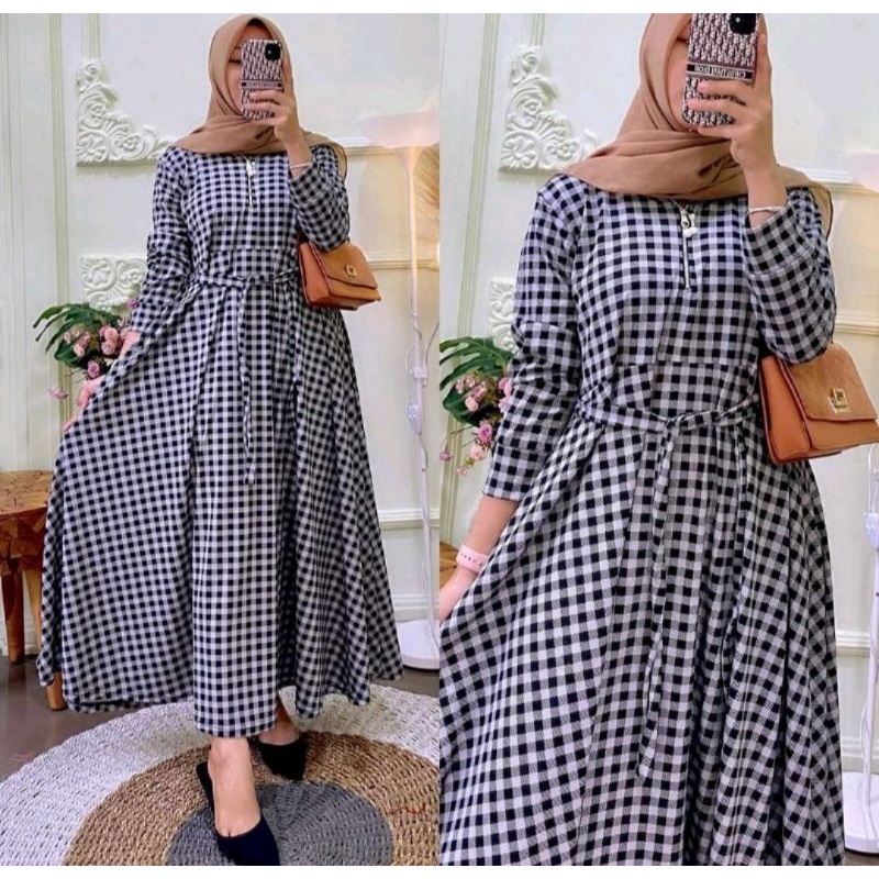 GAMIS VOXY KOTAK / GAMIS KOTAK / GAMIS KEKINIAN / GAMIS VOXY / DRESS KEKINIAN