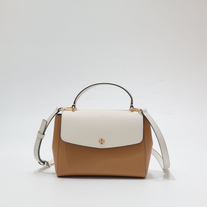 TB EMERSON SMALL TOP HANDLE  SATCHEL GREY 21.5x19x6