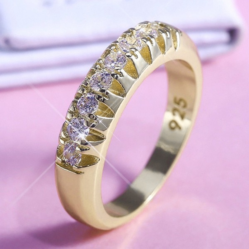 Cincin Berlian Bahan 925 Sterling Silver Untuk Wanita