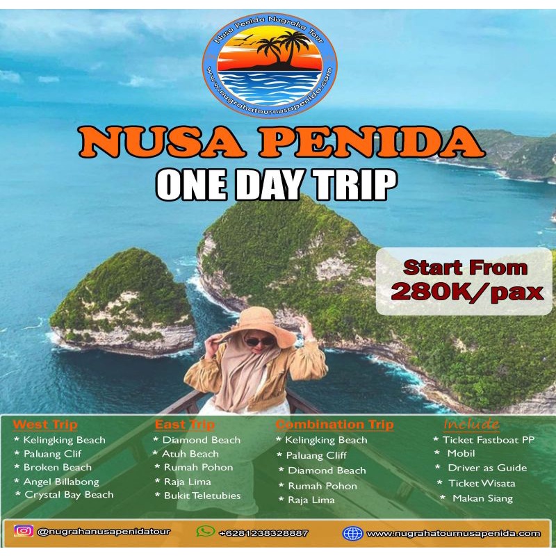ONE DAY TRIP NUSA PENIDA/SATU HARI TOUR NUSA PENIDA