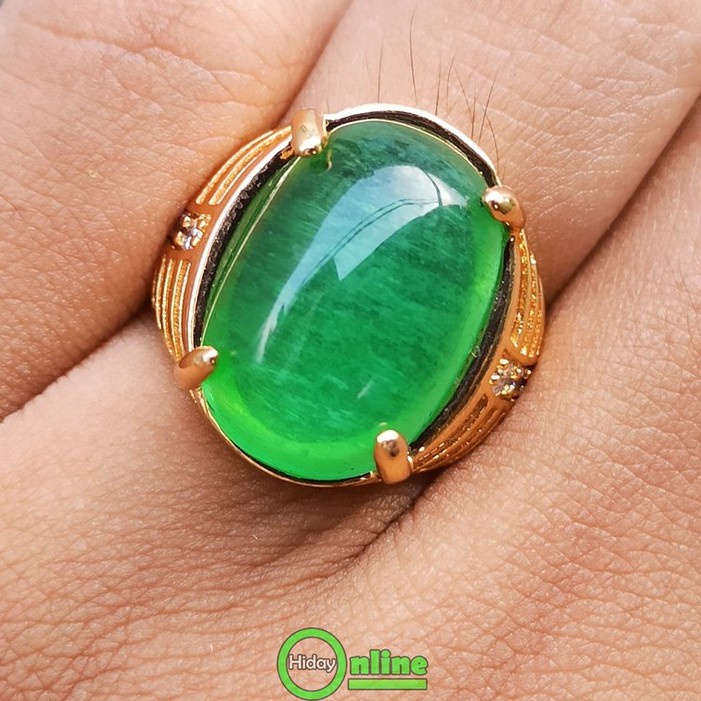 NATURAL JAMRUD KALIMANTAN / GREEN OBSIDIAN