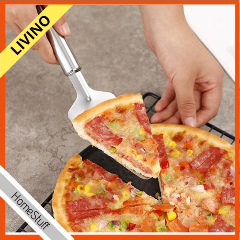 

Spatula Alat Potong Kue Ulang Tahun Pemotong Roti Ultah Pemotong Pissa Adonan Kue Pizza Cutter Cake Server Stainless