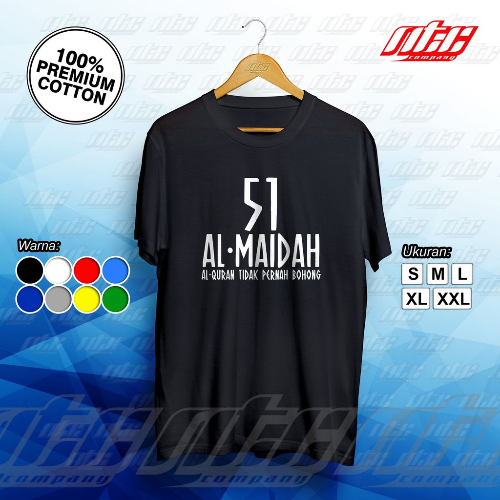 Baju / T-shirt / Kaos Dakwah Islami Terbaru Al-Qur’an Tidak Pernah Bohong  -MITRA