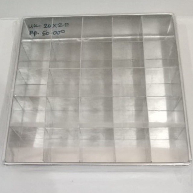 Loyang Brownies Sekat 20x20 / Cetakan Brownies sekat