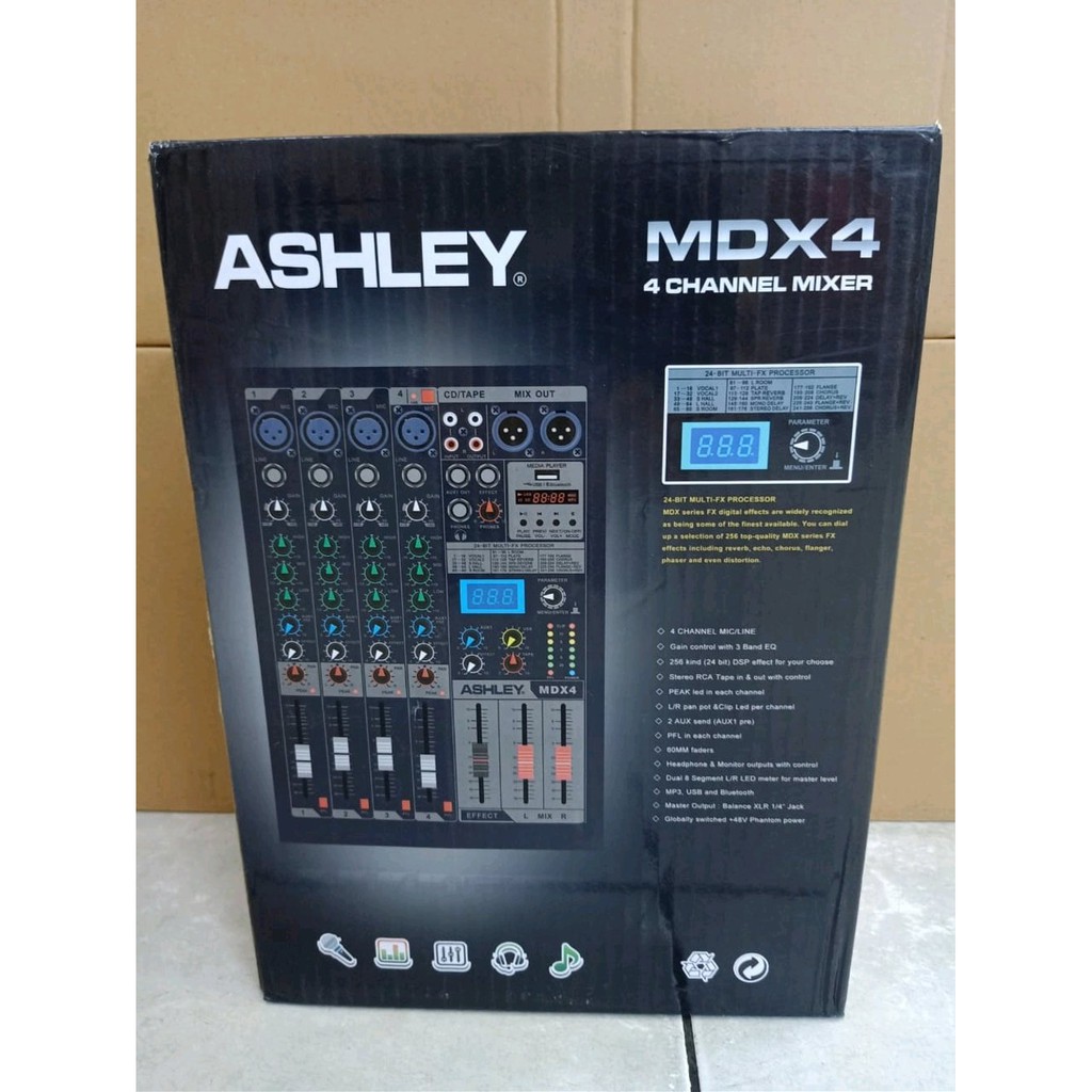 MIXER ASHLEY MDX 4 MDX4 4 CHANNEL ORIGINAL