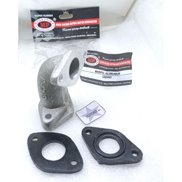 Insulator-Manipul-Manifold-Intake karburator honda astrea grand legenda supra model lurus dan bengkok