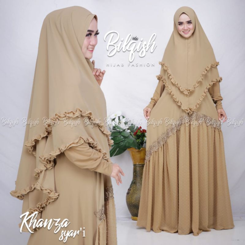 Khanza Gamis Syar'i Set kerudung