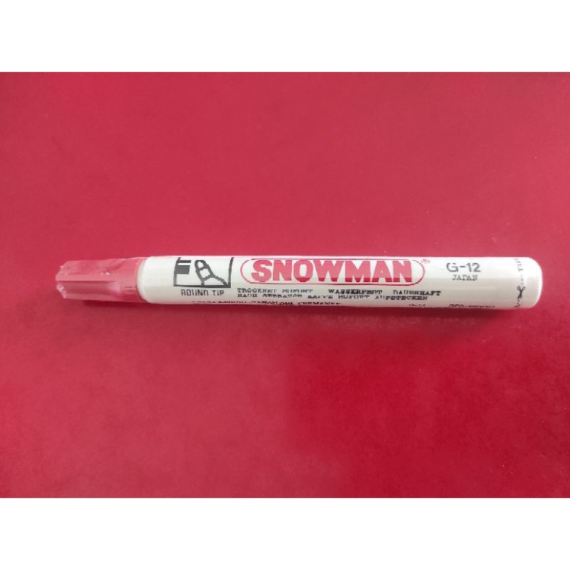 

Spidol Permanen Snowman G-12 (Merah)