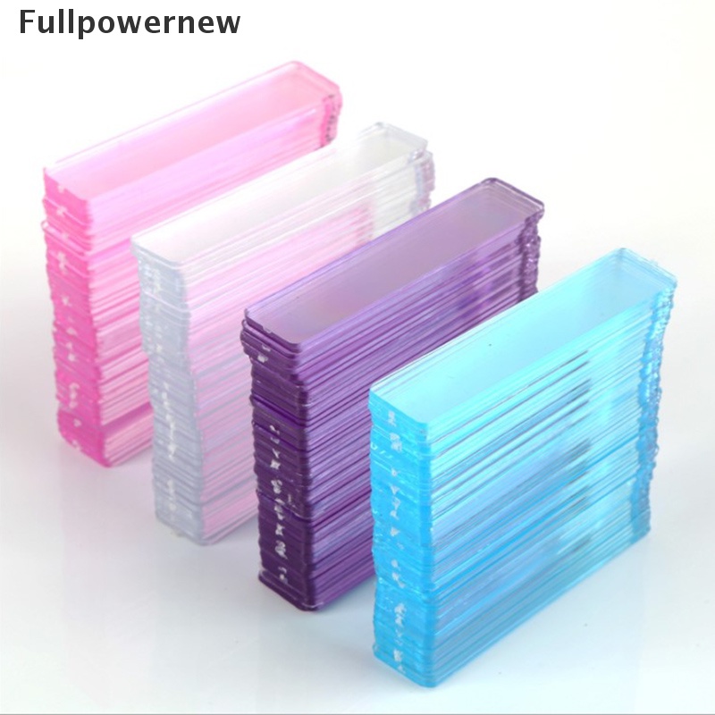 [FULL] 50pcs False Nail Tips Nail Art Display Stand Transparent Practice Acrylic