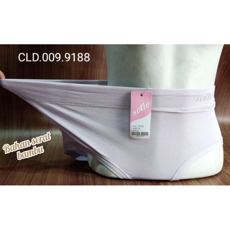 3pcs Celana dalam remaja dewasa serat bambu Srtech elastis Pakaian dalam wanita Sempak cewek
