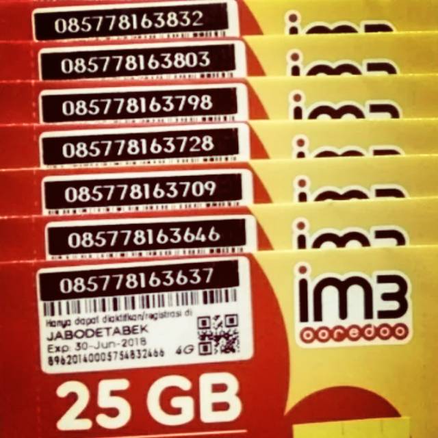 Perdana indosat 25gb