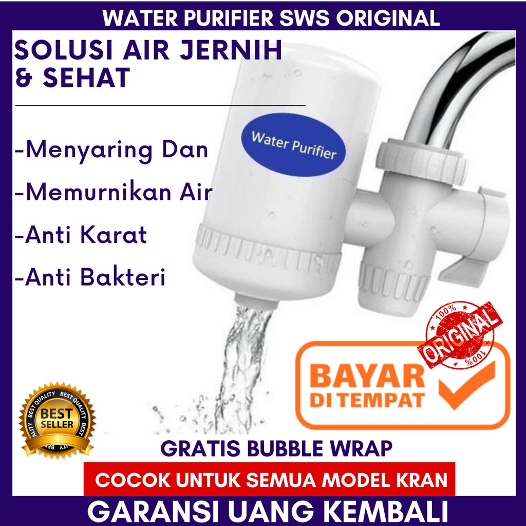 Saringan Penyaring Filter Penjernih Air Keruh Bau Keran Kran Kamar Mandi Dapur Sws Hi Tech Water Pur