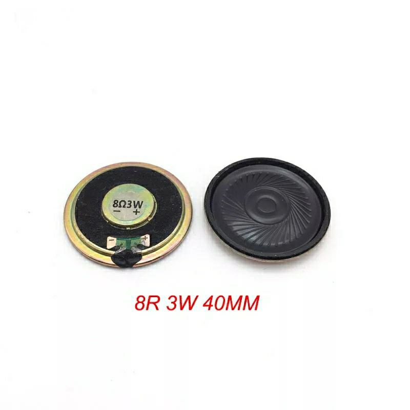 Speaker 8 Ohm 8Ohm 3W 3 Watt diameter 40mm 40 mm 4CM 4 CM