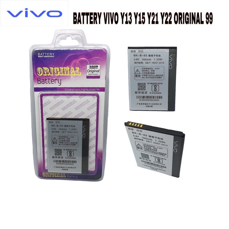 BATTERY BATERAI VIVO B77-Y31 DAN BATTERY VIVO BK-B-65 Y15 Y22 ORIGINAL 99