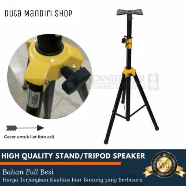Stand Speaker Tripod Full Besi Satu Set (2 pcs)