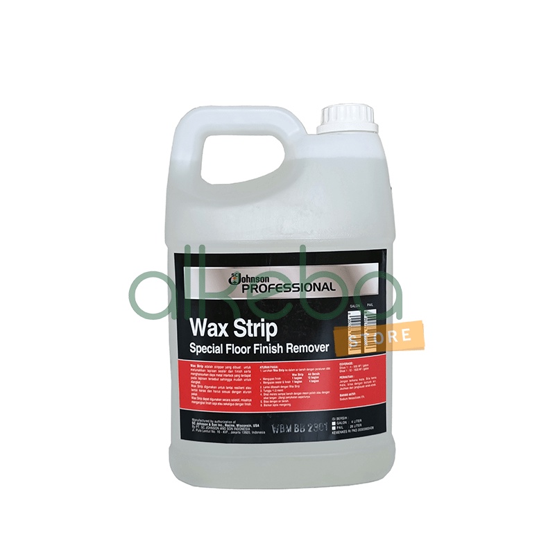 Johnson wax strip galon 4 liter Floor Stripper Waxstrip