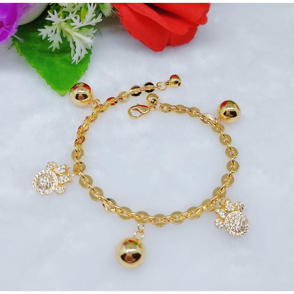 Xuping gelang  mata full lapis emas 662