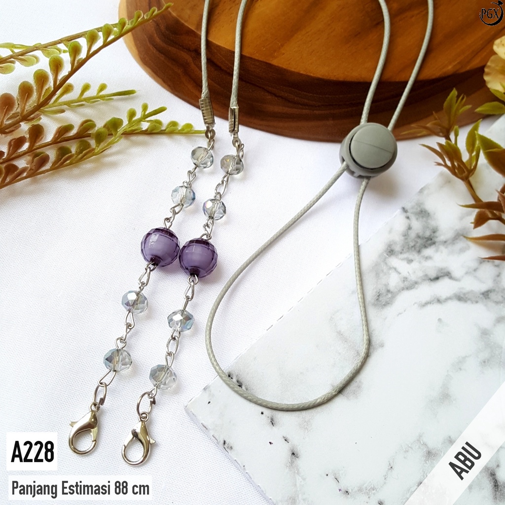 PGX Strap Masker - Kalung Masker - Tali Masker Mutiara Premium A228