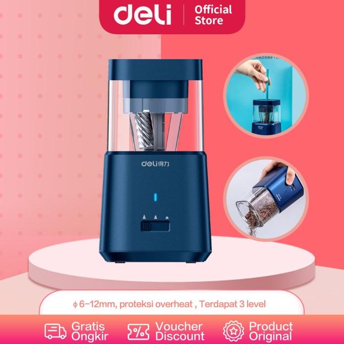 

Deli Electril Pencil Sharpener / Rautan Otomatis Dengan Baterai 71205