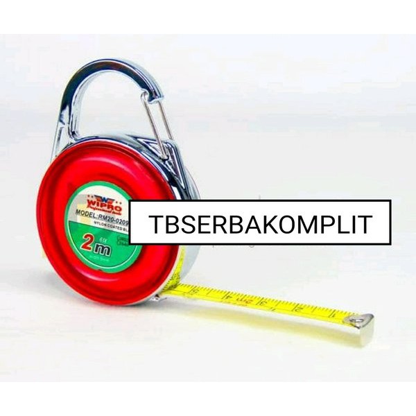 Gantungan Kunci Meteran 2 Meter Wipro RM20-0209 Steel Measurement Tape Mini 2m Roll Meter 2 mtr 2 m