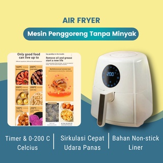 Air Fryer Mesin Penggoreng Tanpa Minyak 3.5L - Anti Lengket serbaguna murah simple