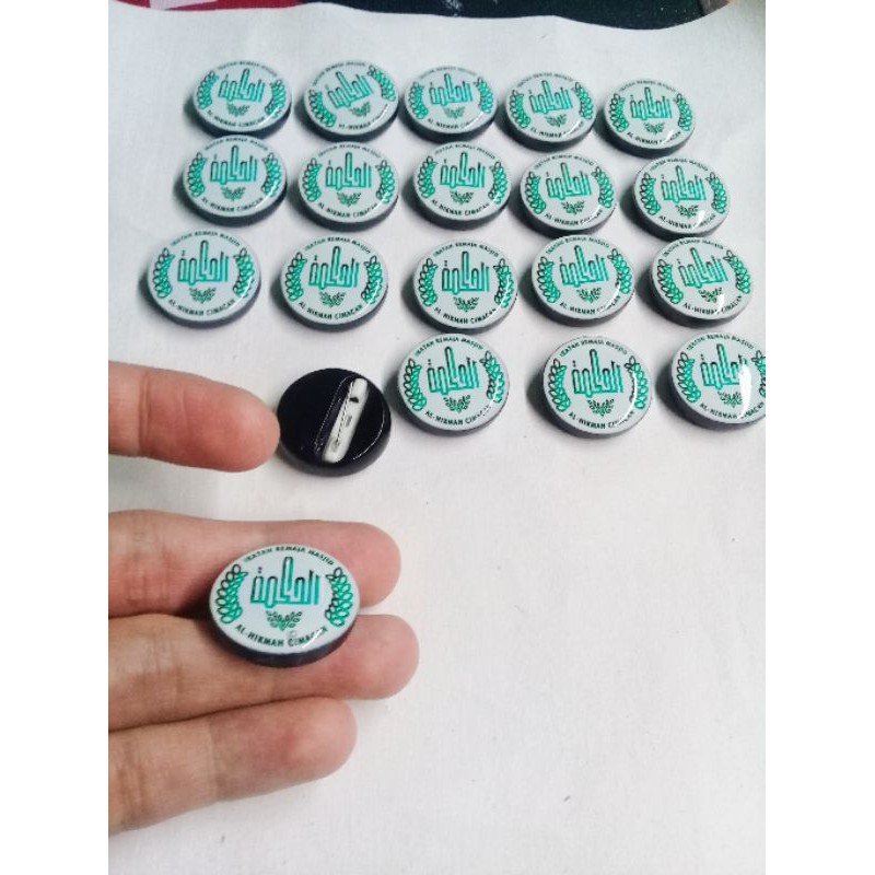 *HARGA 6 PCS* _ Pin Bross Custom Design Bebas_Pin Logo custom_Pin Foto Sendiri_Pin murah Grosir