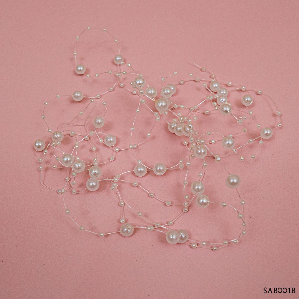[BARANG READY] AKSESORIS KEPALA SIMPLE CROWN HIASAN RAMBUT PUTIH SAB001B