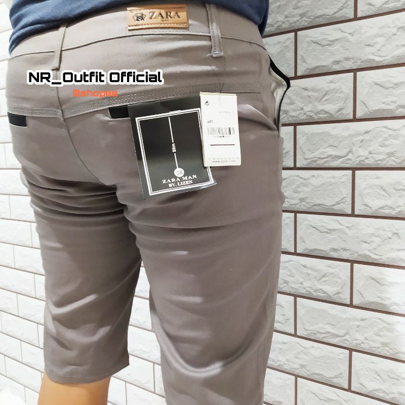 Celana Chino Pria Slim Fit Skinny Cowok Cinos Zaraman Pendek Size 29-38 NR_Outfit Official COD