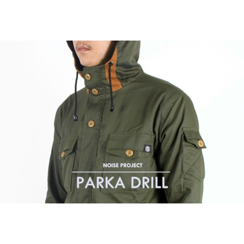 Jaket Parka Pria Jaket Parka Drill Noise